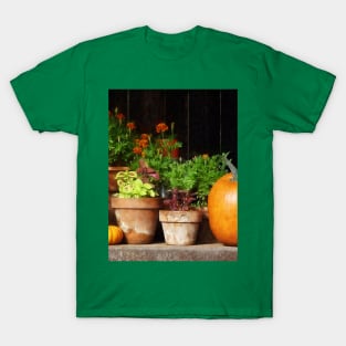 Marigolds and Pumpkins T-Shirt